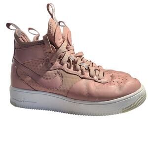 Nike Air Force 1 Ultraforce Mid Particle Pink Womens Shoes 864025-600 Size 7